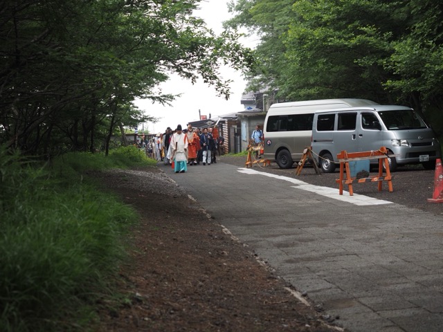 須走口登山道 開山式