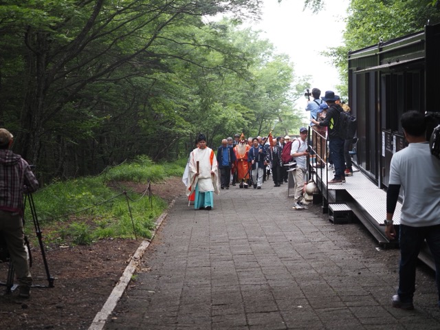 須走口登山道 開山式
