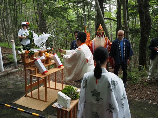 須走口登山道 開山式